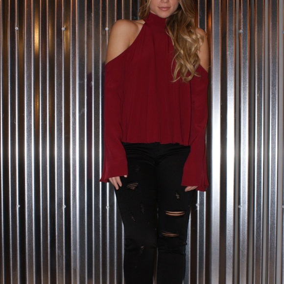 ELAN TAUPE OFF SHOULDER TOP NEW - Picture 3 of 4